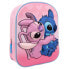 Фото #1 товара Школьный рюкзак 3D Stitch Розовый 25 x 31 x 10 cm
