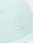 Фото #3 товара New Era 9forty LA Dodgers linen cap in mint green