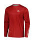 Men's Cardinal Arkansas Razorbacks Terminal Shot Omni-Shade Omni-Wick Long Sleeve T-shirt