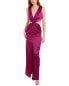 One33 Social By Badgley Mischka Cutout Maxi Dress Women's Purple 10