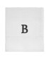 Block Monogram Initial Cotton Fingertip Towel, 11" x 18"