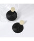 ფოტო #3 პროდუქტის Women's Contrast Drop Earrings