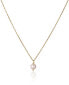 Фото #1 товара Beautiful gilded necklace with real white pearl JL0679