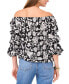 ფოტო #2 პროდუქტის Women's Printed Off-The-Shoulder Top