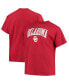 Фото #1 товара Men's Crimson Oklahoma Sooners Big and Tall Arch Over Wordmark T-shirt