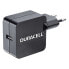 Фото #1 товара Зарядное устройство Duracell DracusB2 2,4A USB черное 79мм x 48мм x 27мм
