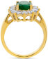 Фото #3 товара Кольцо Macy's Emerald and Diamond Brilliance