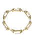 Фото #1 товара Radiant 14K Gold-Plated Link Chain Bracelet