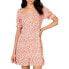 Фото #1 товара Платье женское LOST + WANDER Madison Mini, цвет коралловый, с цветочным принтом, размер M