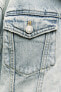 Trf denim cropped jacket