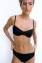 Satin bra with underwire