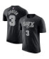 ფოტო #1 პროდუქტის Men's Keldon Johnson Black San Antonio Spurs 2022/23 Statement Edition Name and Number T-shirt