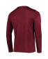 Men's Maroon Texas A&M Aggies Wordmark Slash Long Sleeve T-shirt