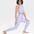 Фото #4 товара Women's Effortless Support High-Rise 7/8 Leggings - All In Motion Lilac Purple S