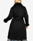 Фото #2 товара Plus Size Rochelle Plush Trim Jacket