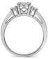 ფოტო #4 პროდუქტის Diamond Halo Engagement Ring (5/8 ct. t.w.) in 14k White Gold