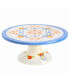 Tierra 12" Hand-Painted Cake Stand