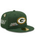 ფოტო #1 პროდუქტის Men's Green Green Bay Packers Historic Champs 59FIFTY Fitted Hat