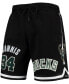 ფოტო #3 პროდუქტის Men's Giannis Antetokounmpo Black Milwaukee Bucks Player Shorts