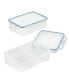 Фото #1 товара Easy Essentials Divided 4-Pc. Rectangular Food Storage Containers, 54-Oz.
