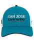 ფოტო #4 პროდუქტის Men's Teal San Jose Sharks Authentic Pro Rink Trucker Adjustable Hat