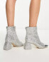 Фото #3 товара Circus NY Osten mid ankle boots in silver glitter