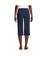 Фото #2 товара Petite Sport Knit High Rise Elastic Waist Pull On Capri Pants