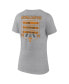 Фото #3 товара Women's Heather Gray Tennessee Volunteers 2024 NCAA Men's Baseball College World Series Champions Schedule V-Neck T-Shirt