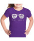 ფოტო #1 პროდუქტის Girls Word Art T-shirt - California Shades