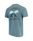 Фото #2 товара Men's Blue LSU Tigers State Scenery Comfort Colors T-shirt