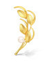 Decent Gold Plated 2in1 Genuine Pearl Brooch JL0843