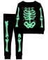 Baby 2-Piece Glow Halloween Skeleton 100% Cotton Pajamas 12M