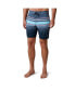 ფოტო #2 პროდუქტის Men's Diamond Plate Stripe Surf Swim Short