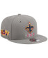 Фото #2 товара Men's Gray New Orleans Saints Color Pack Multi 9FIFTY Snapback Hat
