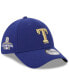 ფოტო #1 პროდუქტის Men's Royal Texas Rangers 2024 Gold Collection 39THIRTY Flex Hat