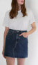 Фото #4 товара Levi's Denim High Rise Waisted Deconstructed Jean Skirt Women's size 24 New