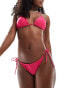 Фото #1 товара Brave Soul brazilian bikini bottoms in bright pink