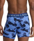 Men's 3-Pk. 4D-Flex Cooling Microfiber Boxer Briefs BRUSHSTROKE CAMO, HARRISON BLUE, POLO SPORT RED, S - фото #3