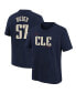 Фото #1 товара Big Boys and Girls Shane Bieber Navy Cleveland Guardians 2024 City Connect Name Number T-Shirt