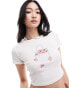 Фото #1 товара Daisy Street fitted baby t-shirt with strawberry graphic in cream