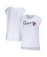 Фото #1 товара Women's White Chicago Cubs Greetings From T-shirt