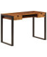 Desk 43.3"x21.7"x30.7" Solid Sheesham Wood and Steel