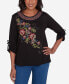 ფოტო #1 პროდუქტის Harvest Moon Women's Paisley Floral Embroidered Top