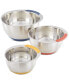 Фото #1 товара Pantryware 3-Pc. Stainless Steel Nesting Mixing Bowls Set