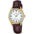 CASIO LTPV005GL7A watch Yellow Gold / Chocolate Brown / White - фото #2