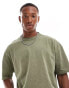 Фото #4 товара ASOS DESIGN boxy oversized t-shirt in washed khaki