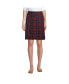 ფოტო #3 პროდუქტის Women's School Uniform Plaid Box Pleat Skirt Top of the Knee