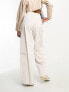 Фото #2 товара ASOS DESIGN Tall wide leg trouser with patch pockets in ecru