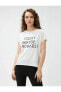 Oversize Spor Tişört Slogan Baskılı