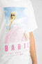 Фото #5 товара Kız Çocuk Barbie Oversize Fit Kısa Kollu Tişört B5655a823au